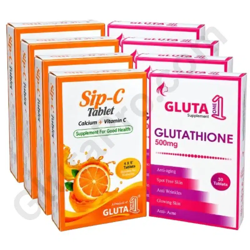 Glutaone Supplements and sipc 2 months package