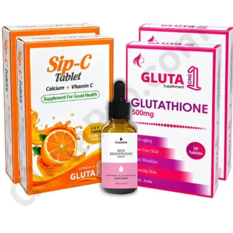 Gluta one one month deal with skin brightening serum
