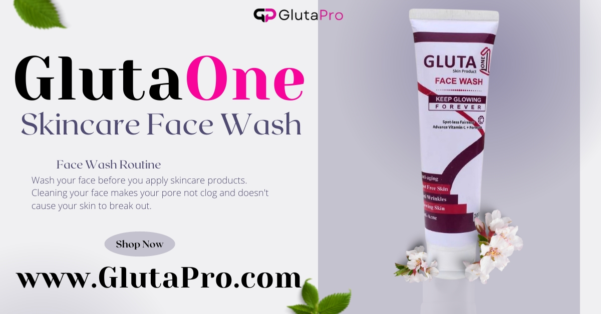glutaone face wash for skin whitening