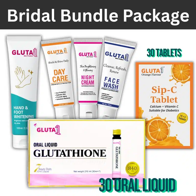 Glutaone bridal whitening bundle deal