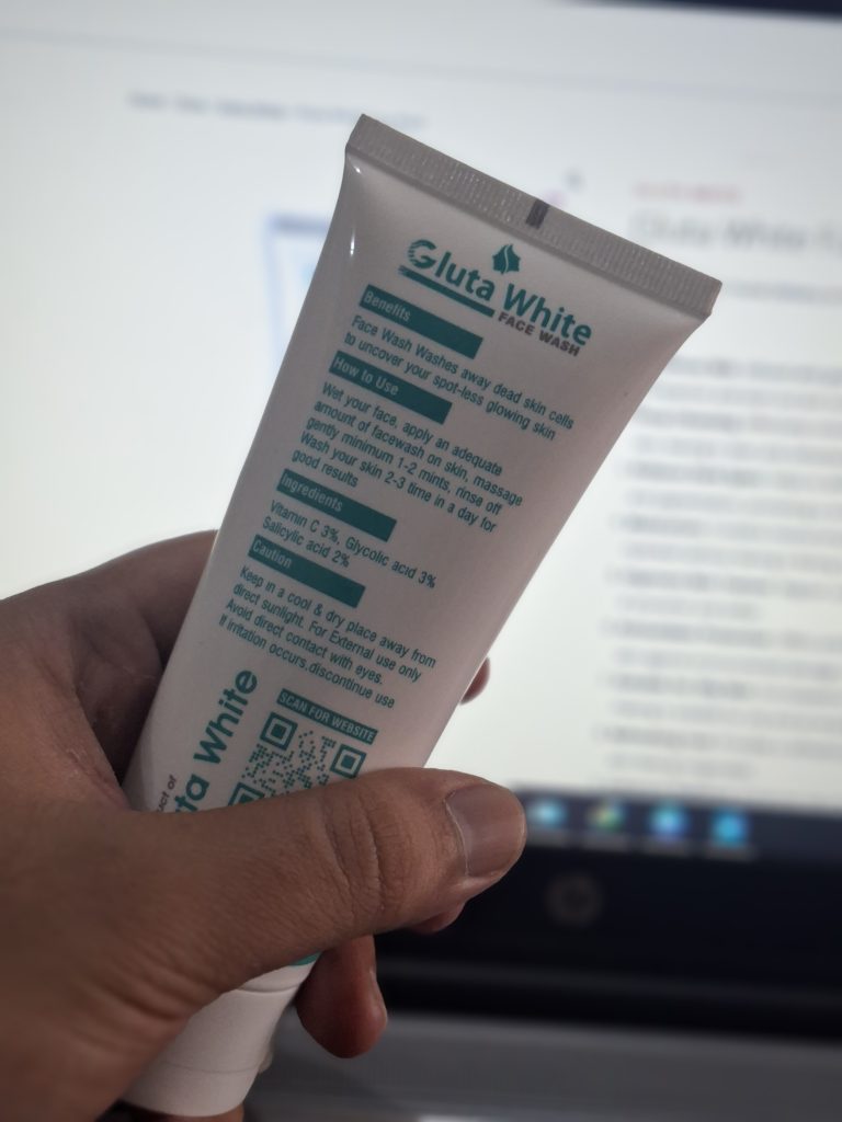 Original gluta white facewash in Pakistan