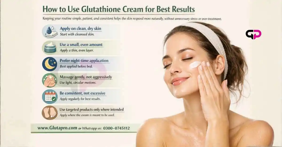 How to Use whitening cream