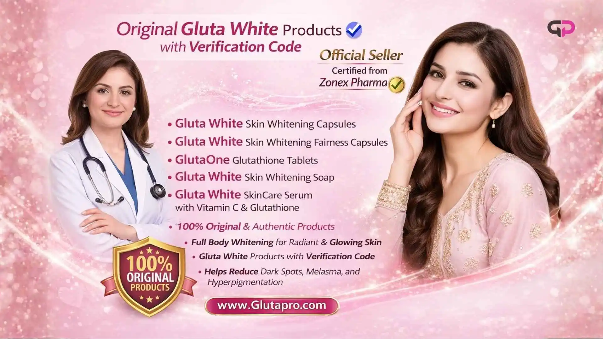 Official Glutawhite and Glutaone Products in Pakistan