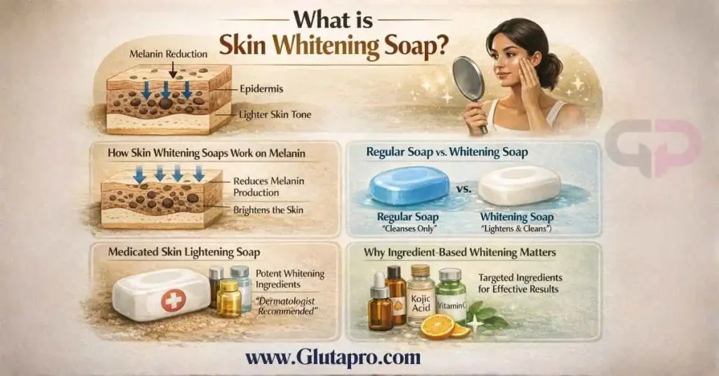 What is skin whitening soap