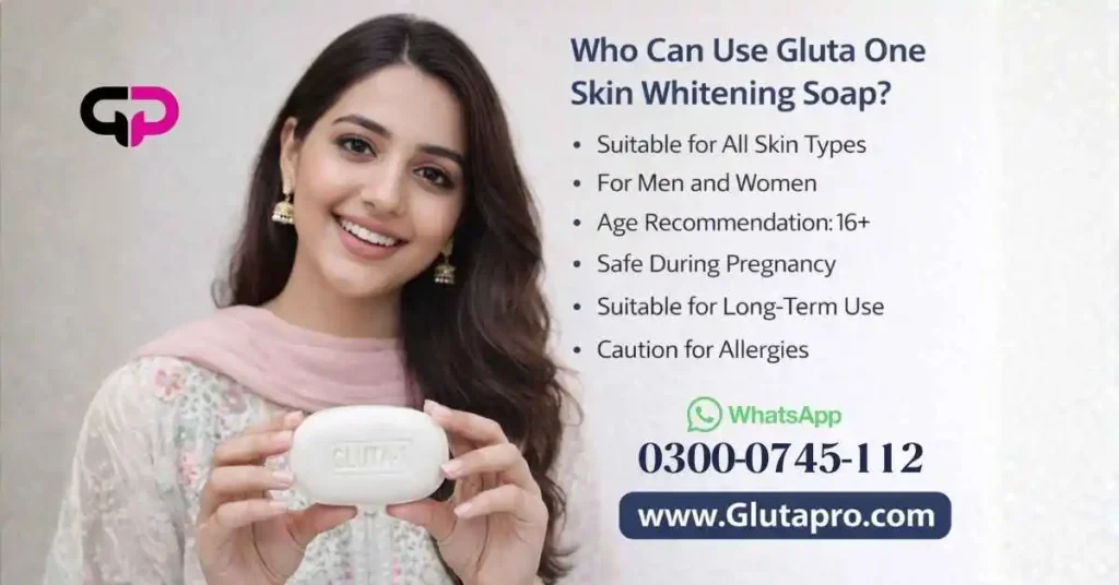 Who can use Glutaone Soap
