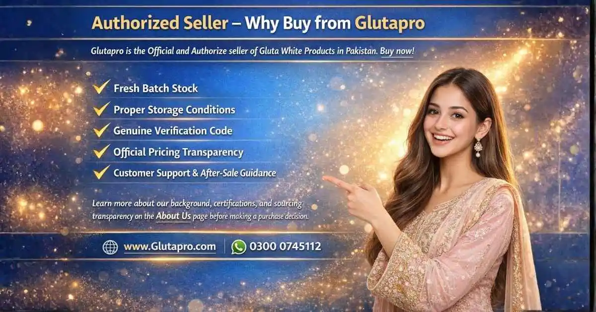 Authorize and official Seller of Gluta White in Pakistan - Glutapro