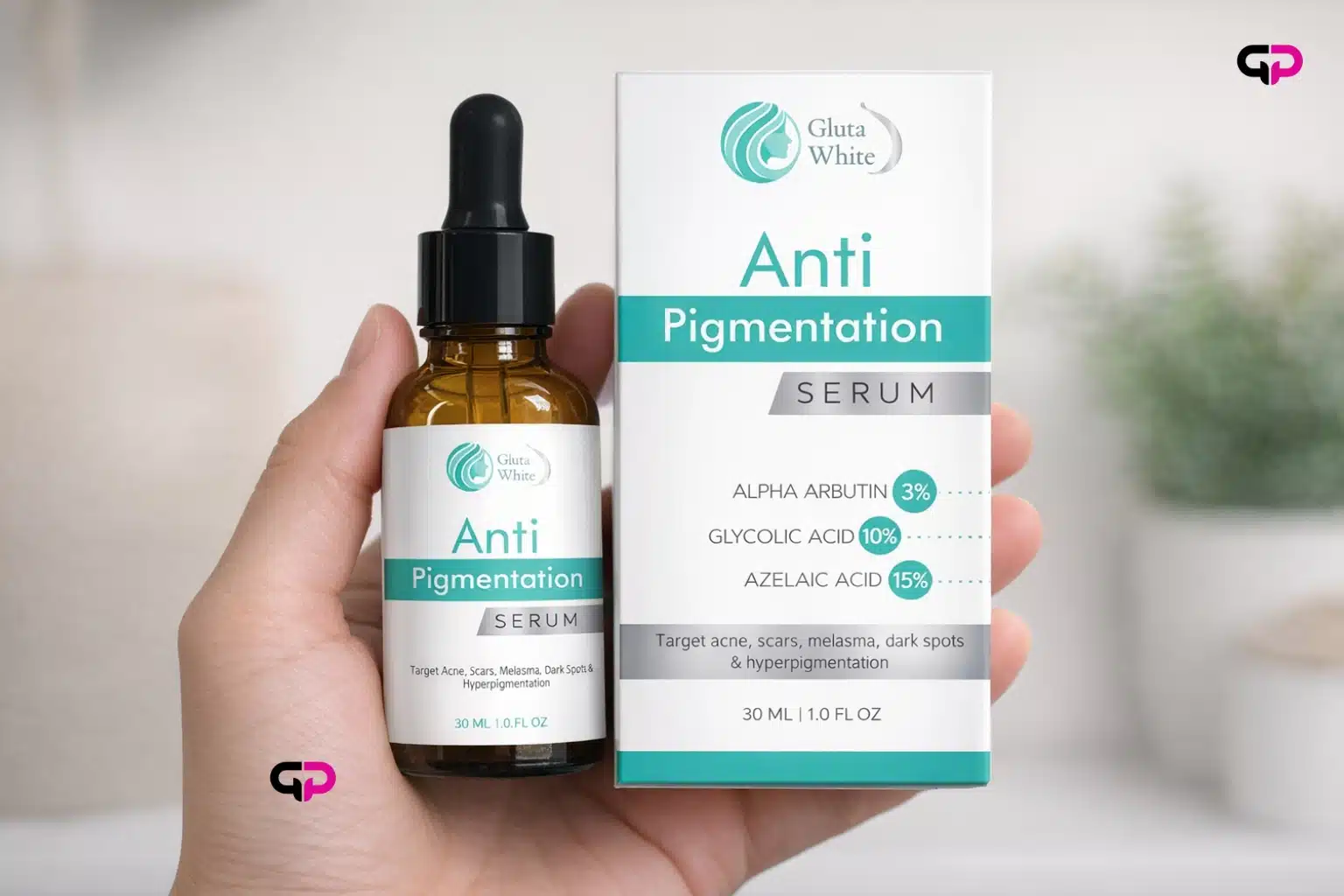 Inhand picture of Gluta white Antipigmentation serum