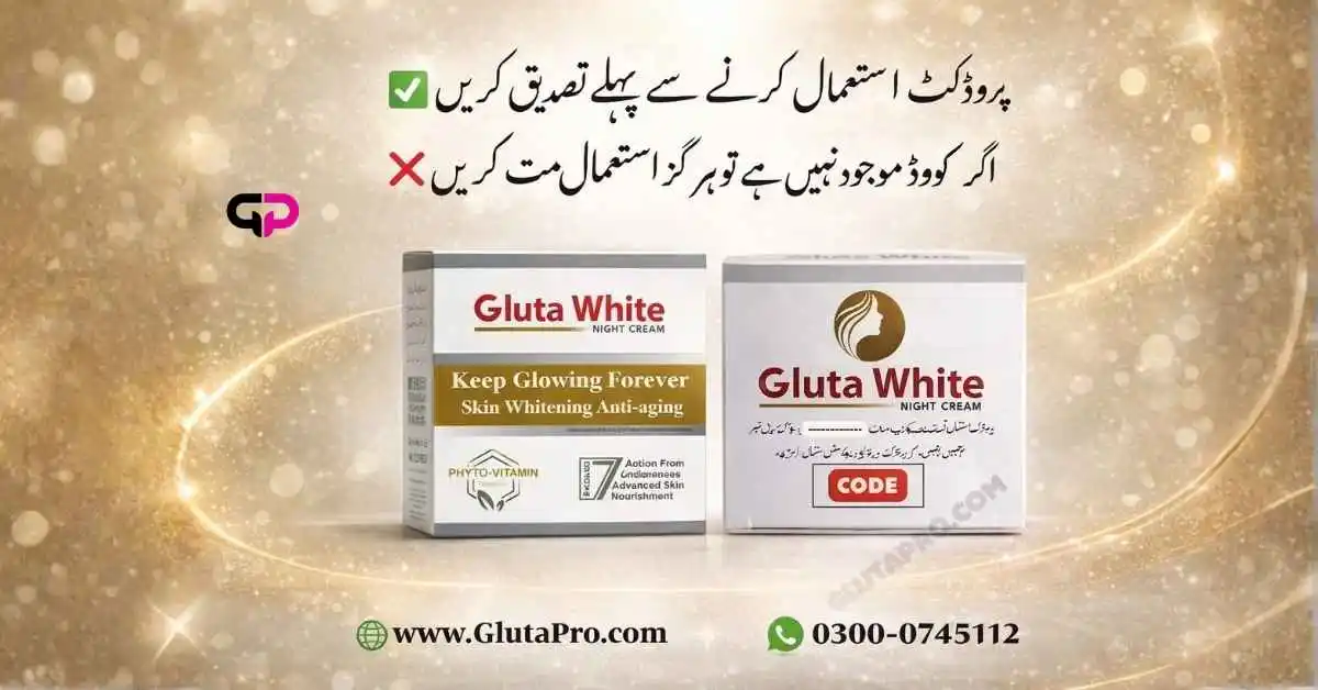 Original Gluta White Cream with Verification Code