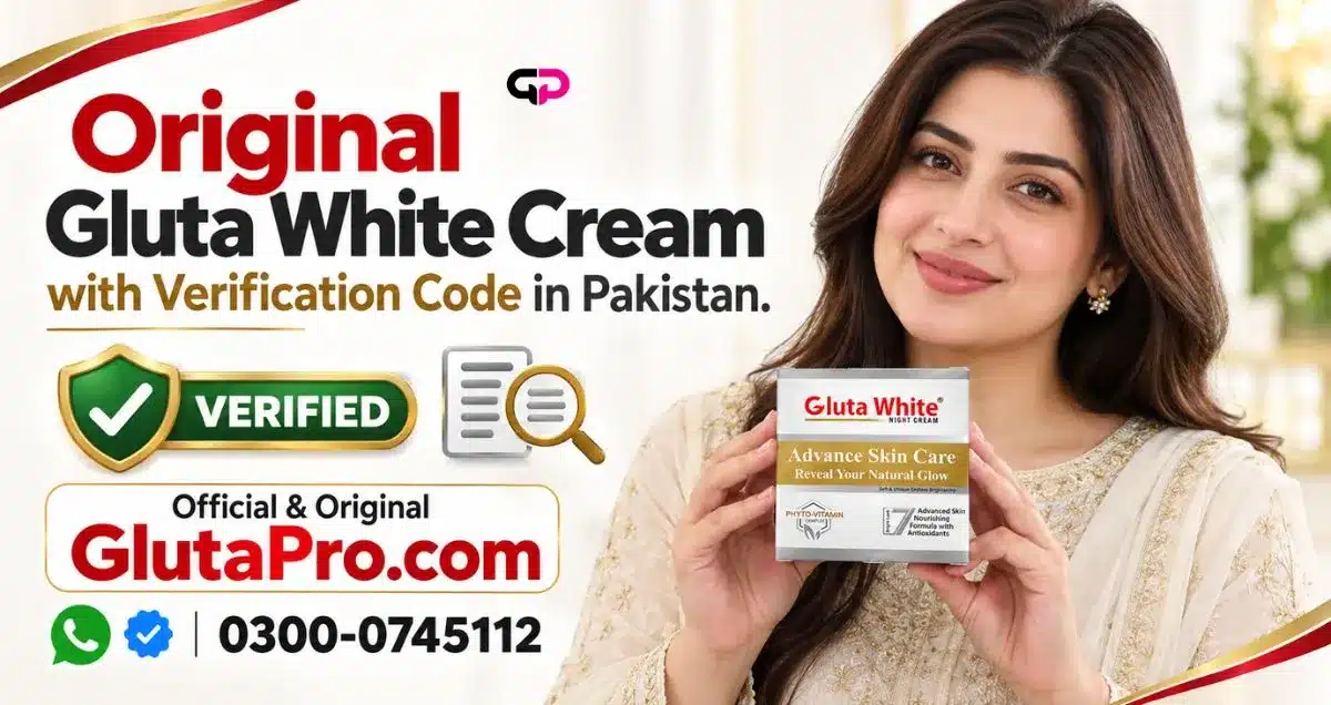 Original Gluta White Cream with verification code in Pakistan