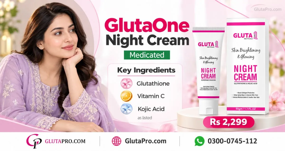GlutaOne night cream price in Pakistan – Rs 2,299