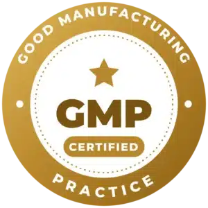 GMP certified good manufacturing practice badge
